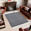 (A497) Crosby St. Grey Verve Knotted Woven Area Rug, 5x7