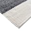 (A497) Crosby St. Grey Verve Knotted Woven Area Rug, 8x10