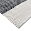 (A497) Crosby St. Grey Verve Knotted Woven Runner, 2x7
