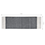 (A497) Crosby St. Grey Verve Knotted Woven Runner, 2x7