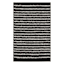 Geneva Black & White Tufted Stripe Accent Rug, 30x48