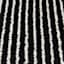 Geneva Black & White Tufted Stripe Accent Rug, 30x48