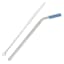 8-Piece Stainless Straw Set, Light Blue