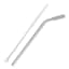 8-Piece Stainless Straw Set, Grey
