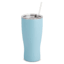Blue Tumbler with Straw, 30oz