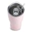 Pink Tumbler with Straw, 30oz