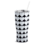 Hearts Tumbler with Straw, 30oz