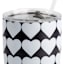 Hearts Tumbler with Straw, 30oz