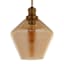 Amber Geo Glass Hardwire Pendant Light, 9"