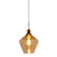 Amber Geo Glass Hardwire Pendant Light, 9"