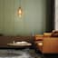 Amber Geo Glass Hardwire Pendant Light, 9"