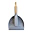 Grey Bamboo Wood Premium Dustpan & Brush Set