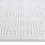 (B839) Providence Onix Grey Greek Key Runner, 2x6