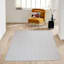 (B839) Providence Onix Grey Greek Key Area Rug, 8x10