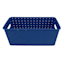 Kids Blue Strap Weave Storage Basket, 12x6