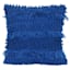 Blue Knotted Rug Outdoor Throw Pillow, 18"