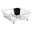 Wire Dish Rack with Holder, Black