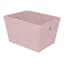 Pink Collapsible Tapered Storage Tote, Large