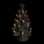 Happy Haunting White LED Halloween Ceramic Tree, 10"