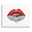 Diamond Lips Canvas Wall Art, 10x8