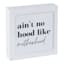 Motherhood White Wood Sign, 5"