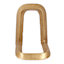 1-Piece Gold Metal Modern Bookend, 6"