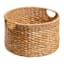 Joan Water Hyacinth Round Under Bed Storage Basket, Medium