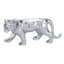 Found & Fable Silver Tiger Figurine, 9"