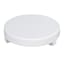 White Wood Round Riser, 9"