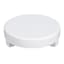 White Wood Round Riser, 8"