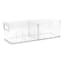 Clear Storage Bin with Divider, Large