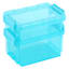 Set of 2 Blue Storage Box, 0.37L
