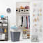 Over The Door Vinyl Shoe Storage Organizer, Clear