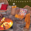 Paisley Chili Oversized Square Outdoor Throw Pillow, 20"