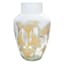 Found & Fable Etched Gingko Leaf Glass Vase, 4.5"