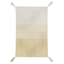 Yellow & Ivory Striped Tassel Accent Rug, 27x45