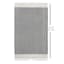 (B854) Found & Fable Agra Black & White Woven Accent Rug, 3x5