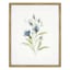 Honeybloom Glass Framed Blue Botanicals Print Wall Art, 17x21