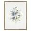 Honeybloom Glass Framed Blue Botanicals Print Wall Art, 17x21