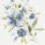 Honeybloom Glass Framed Blue Botanicals Print Wall Art, 17x21