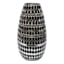 Found & Fable Black & Silver Mosaic Vase, 14"