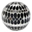 Found & Fable Black & Silver Mosaic Decorative Sphere, 4"
