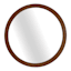 Crosby St. Wooden Round Wall Mirror, 24"