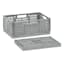 Grey Collapsible Storage Basket, Medium