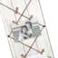 Whitewashed Plank String Collage with Clothespin Photo Clips, 10x25