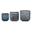 Indoor Quartz Speckled Square Ceramic Pot, Medium
