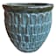 Moss Green Crown Ceramic Outdoor Planter, Large