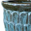Moss Green Crown Ceramic Outdoor Planter, Large