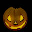 White Pre-Lit Halloween Jack-o'-Lantern, 5"
