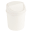 Bright White Lidded Wastebasket, 1.5l